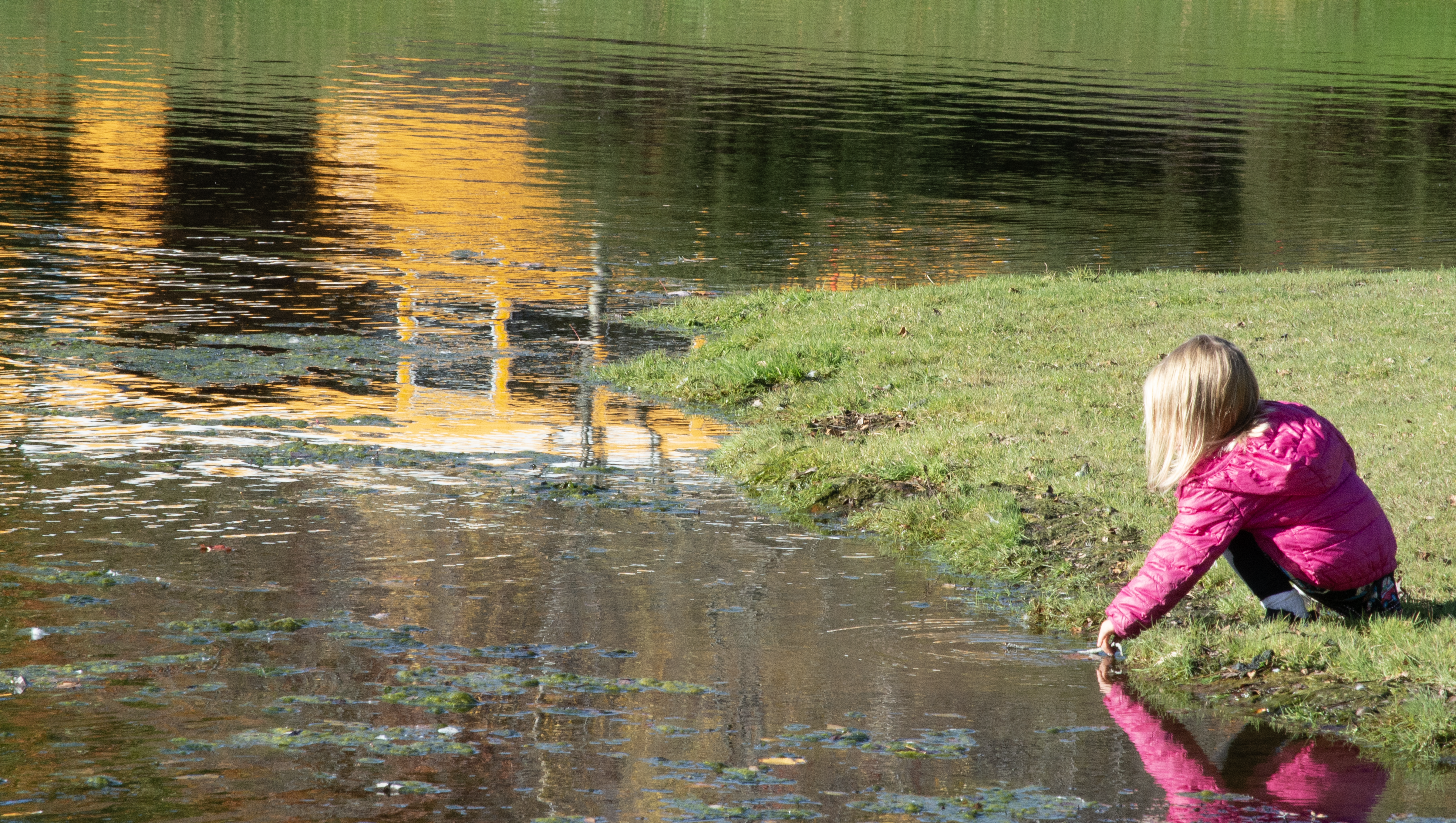 girl at the lake